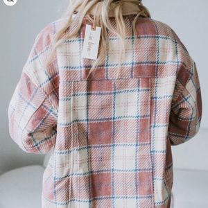New sherpa lined Presley Plaid Jacket
